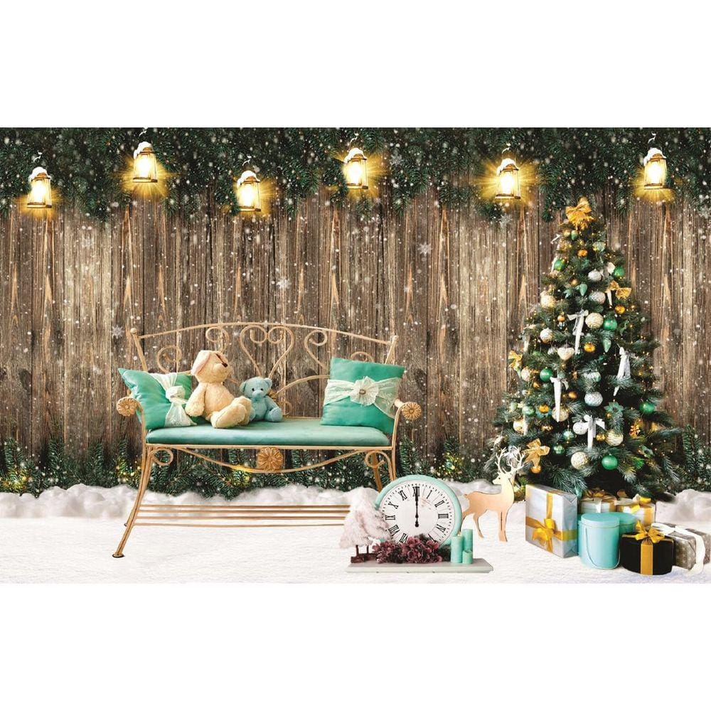 Fundo Fotográfico Em Tecido Natal 2,20X1,50