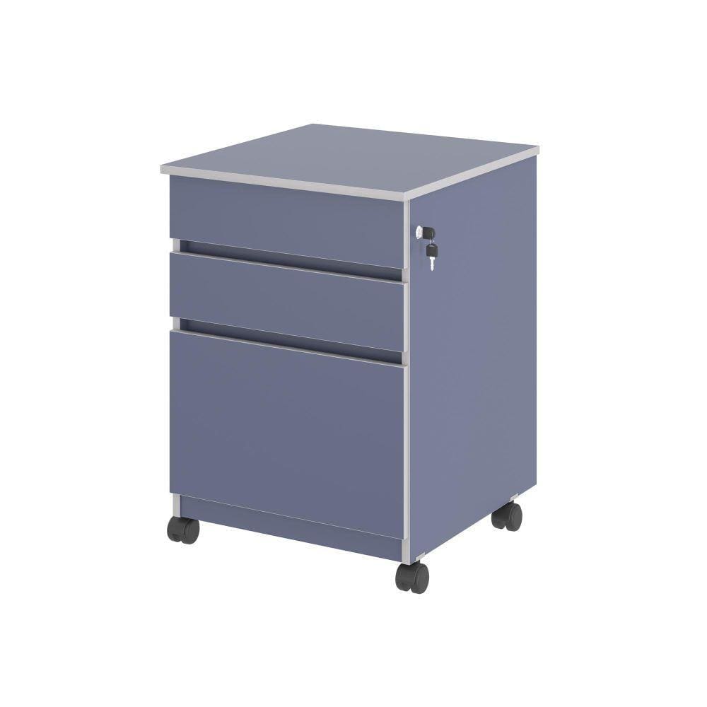 Arquivo com 3 Gavetas Medina Azul