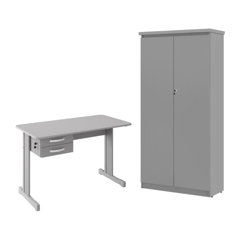 Kit de Escritorio Índia Cinza