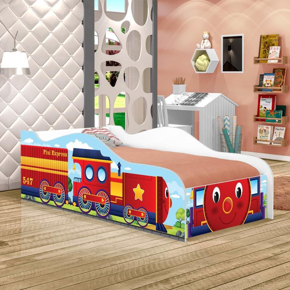 Cama Trem da Alegria Joy Vermelho Infantil