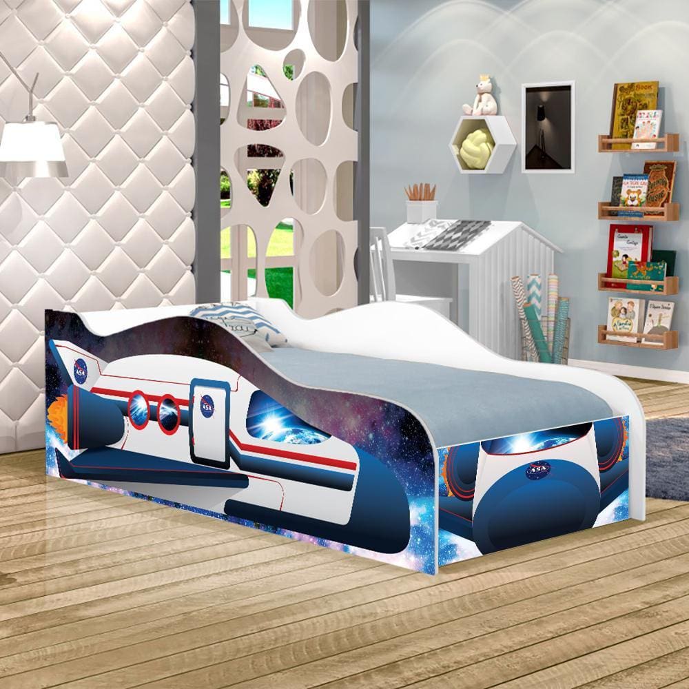 Cama Ônibus Espacial Joy Azul Infantil
