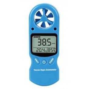Termo-higro-anemômetro INS-1350 | Mede T/U/V | LCD Tripla