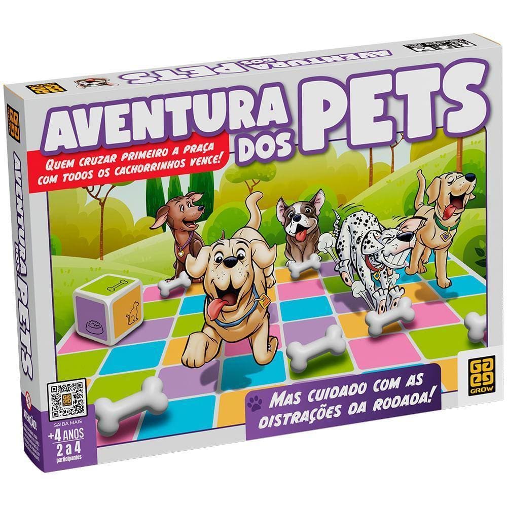 Pets Saíram Para Passear - Jogo de Tabuleiro 2-4 Jogadores