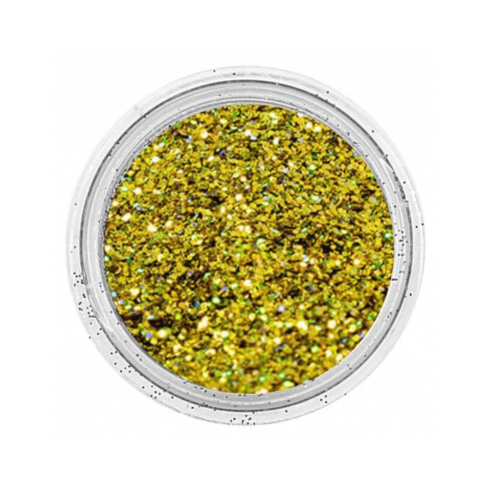 Glitter Em Floco Ouro Estrela Ag 100G