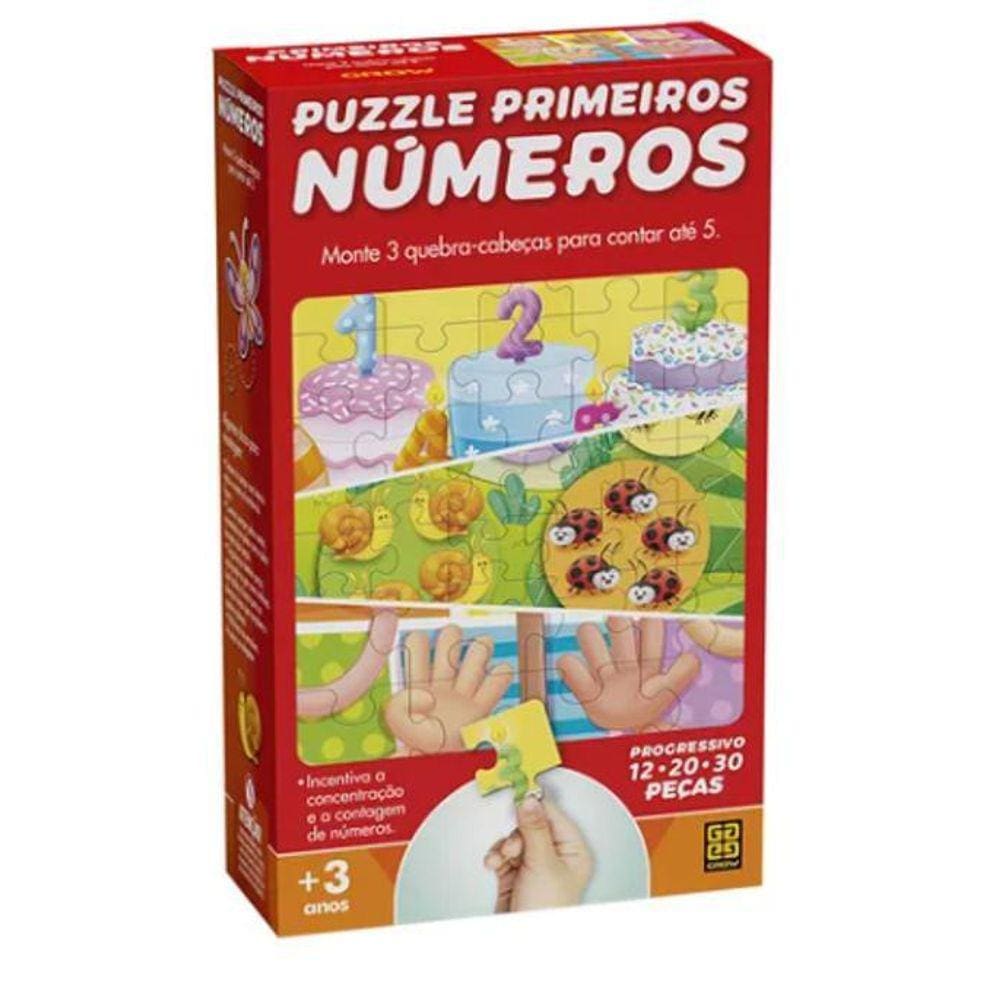 Jogo Puzzle Primeiros Números - Grow