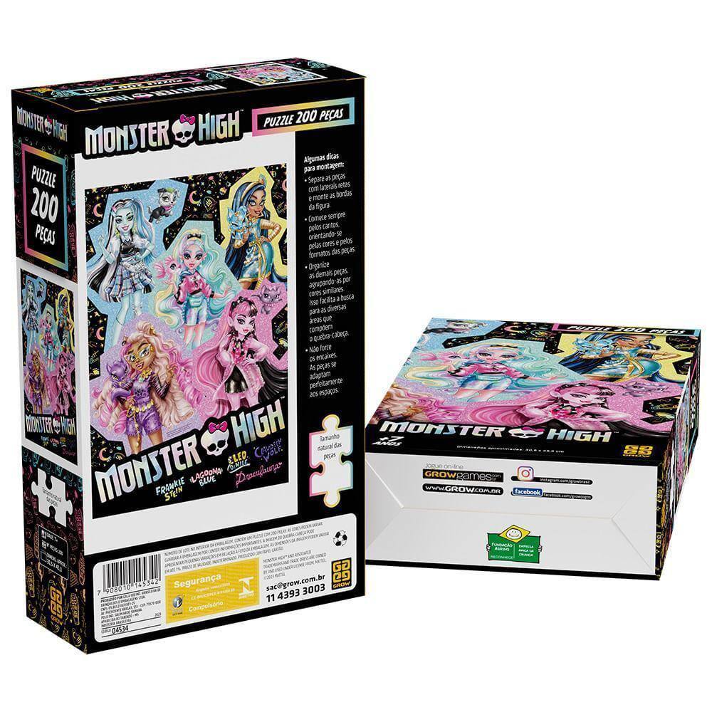 Quebra-Cabeça Monster High 100 Peças - Nova | Casas Bahia