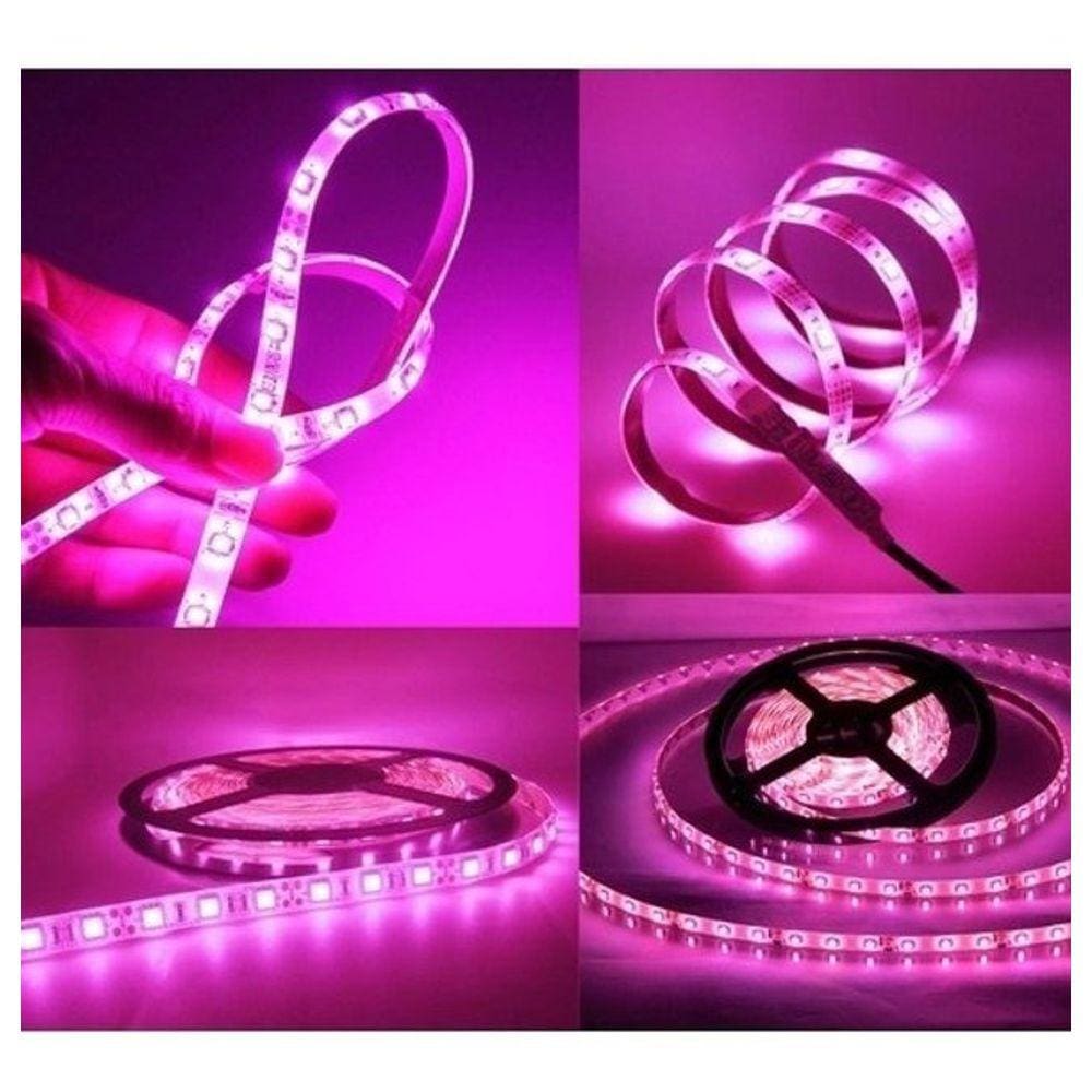 Fita Led 5050 Roxa 5 Metros Silicone Ip65