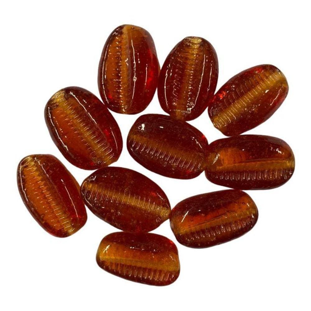 Kit Com 10 Firmas De Búzios 22 Mm Ambar Murano Guias