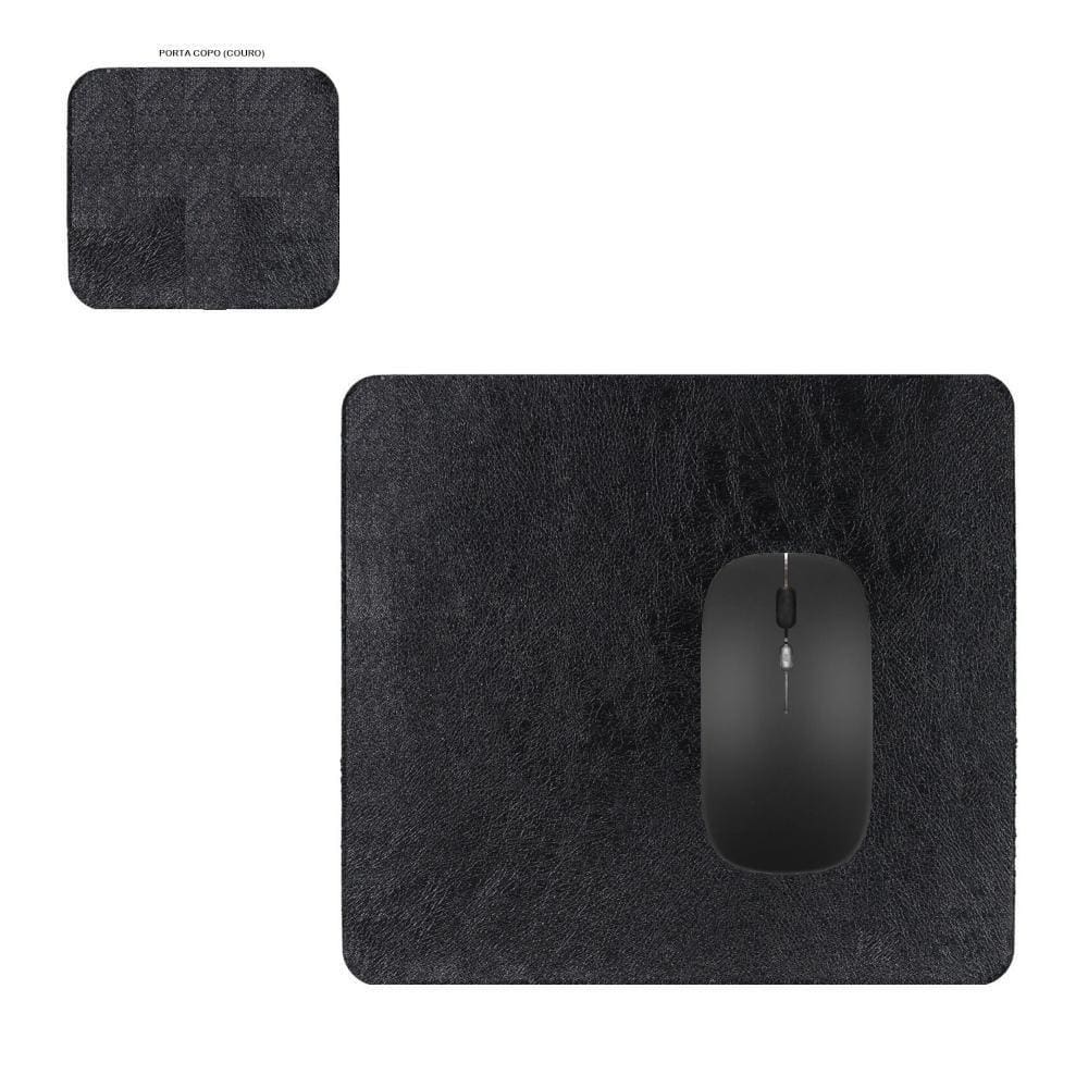 7 Mouse Pads Couro 20 X 20 + Porta Copos