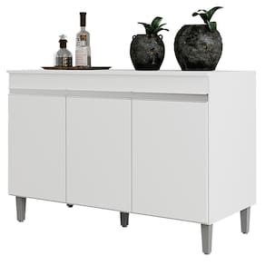 Balcão Pia Manu 120cm com Tampo MDP - AJL Móveis