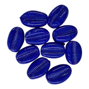 Kit Com 10 Firmas De Búzios 22 Mm Azul Murano Guias