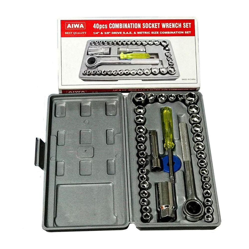 Jogo Soquete Sextavado 40 Peças