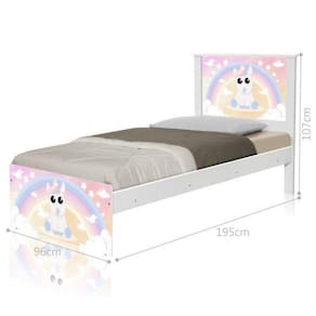 Cama Juvenil Barcelona Unicórnio Baby com Colchão