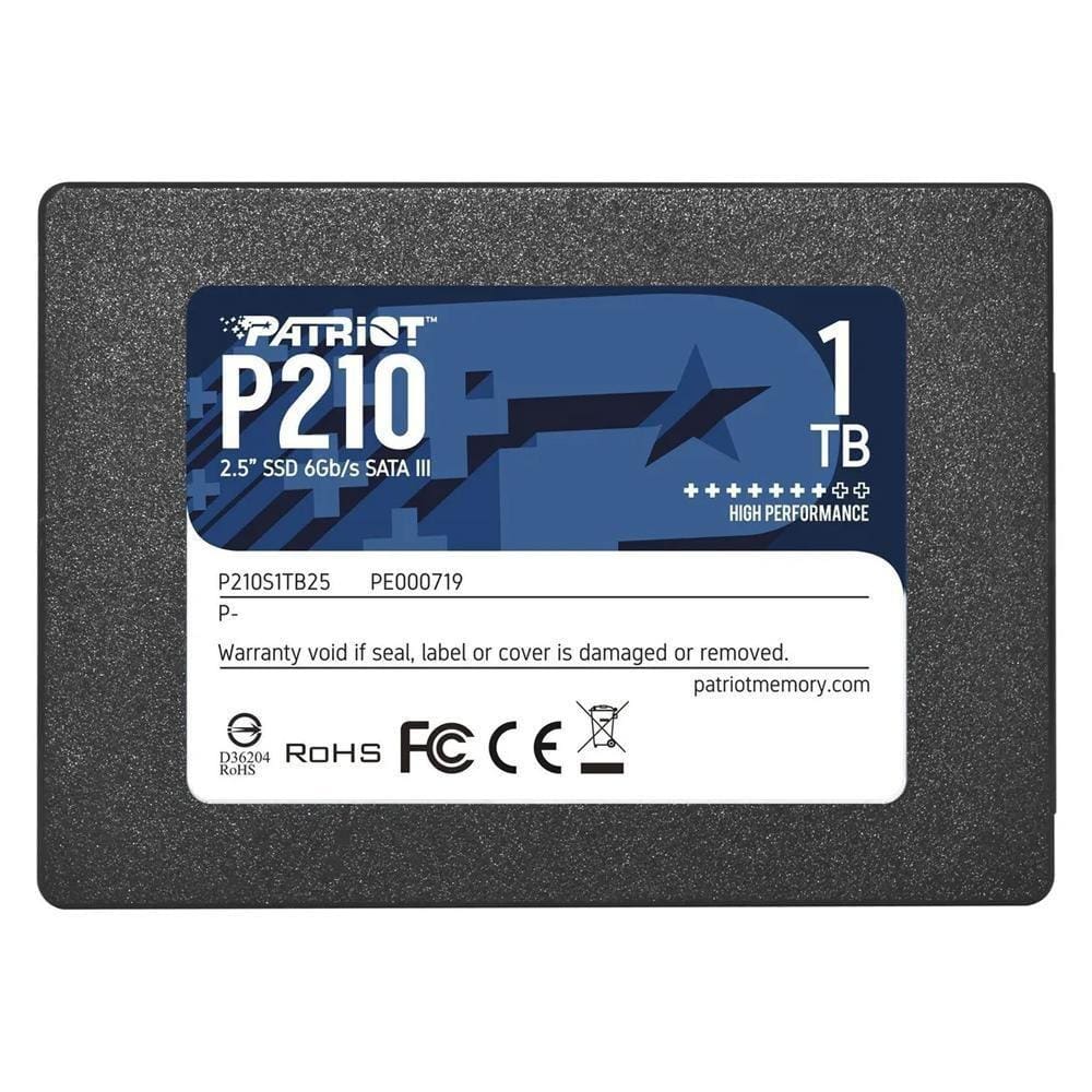 Disco Sólido Interno Ssd Patriot P210S1Tb25 1Tb 2.5 Sata 3