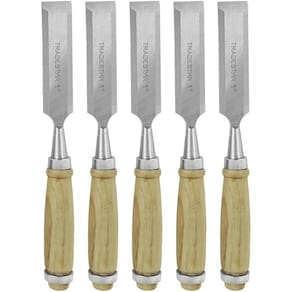 Kit 5 Kit 5 Formão Madeira Corte Entalhe 1 Pol 25 Mm