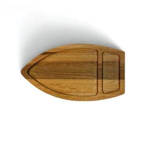 Kit 5 Tábuas Barca Para Sushi Comida Japonesa - Madeira 40Cm