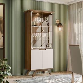 Cristaleira 2 Portas Creta Off White