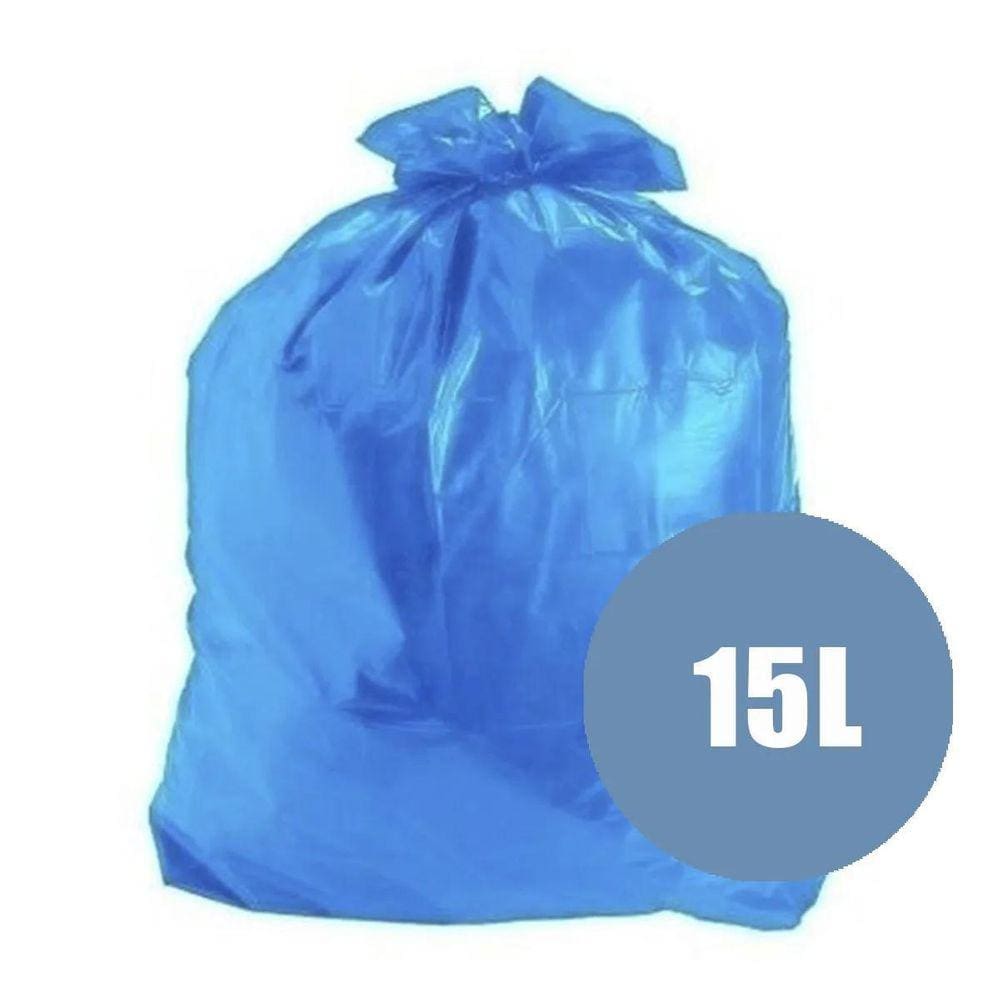 Saco Para Lixo 15L Azul Rolo C/60 Embalixo
