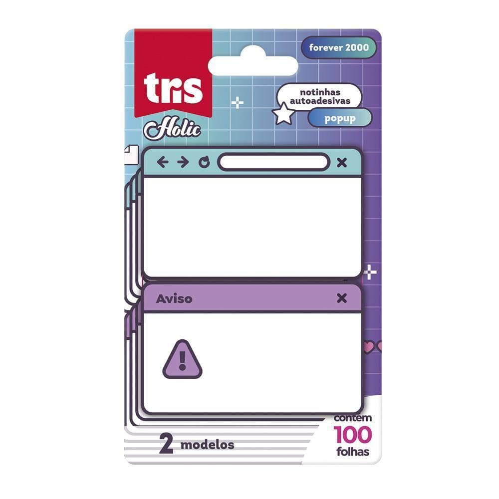 Bloco Nota Auto Tris Holic Pop Up 75x45mm 100 Folhas 900920