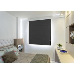 Persiana Cortina Blackout Romana 1,80L X1,40A Veda Luz 100%