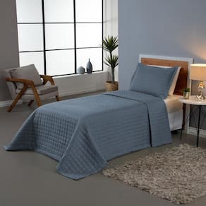 Kit Cobre Leito Matelado Solteiro 2 Peças 300 Fios Percal