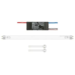 Kit Lâmpada Uv 25W Ultravioleta Tubular + Reator + Soquetes
