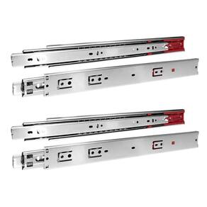 Corrediça Telescópica Soft Close 300mm Amortecedor Rolamento
