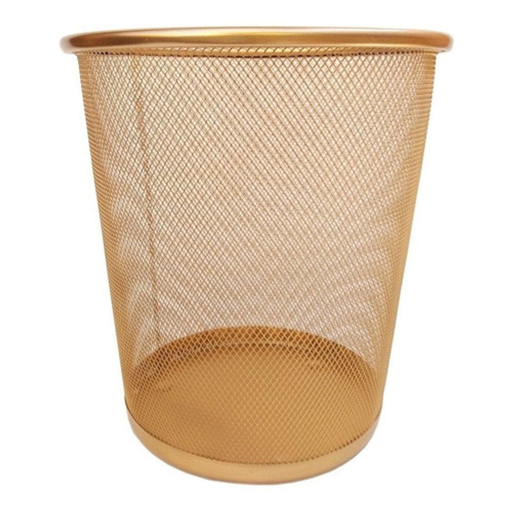 Lixeira De Escritorio Dourado