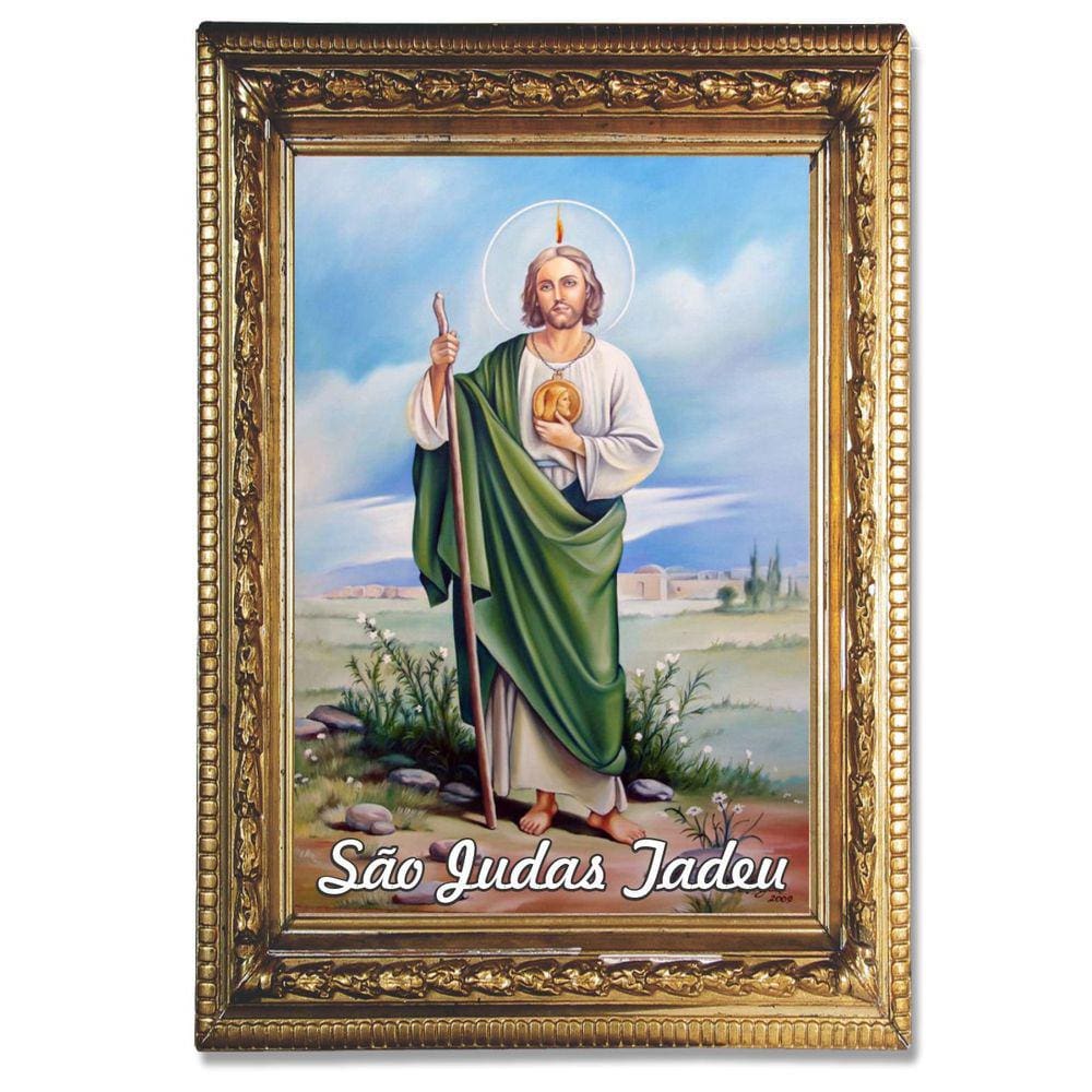 Santinho São Judas Tadeu 100 un. c/ oração no verso 10x7 cm
