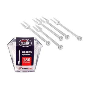 Garfos aperitivo cristal - 3.600 unidades - Strawplast