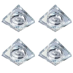 Spot de Cristal Transparente - Kit com 04 Spot