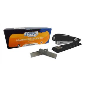 Kit - 10.000 Grampo Galvanizado 26/6 2Cx + 1 Grampeador