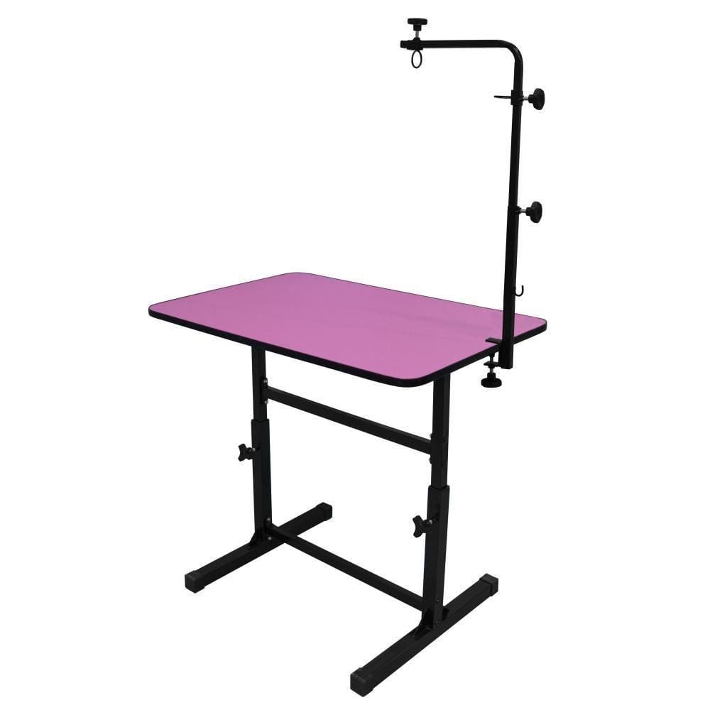 Mesa De Tosa Regulavel Rosa Mix - Com Girafa