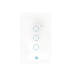 Interruptor Inteligente 3 Botões Touch Wi-Fi App Alexa Vidro