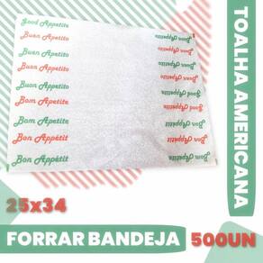 Toalha Americana Forrar Fundo Dec Bandeja Bom Apetite 500Fl