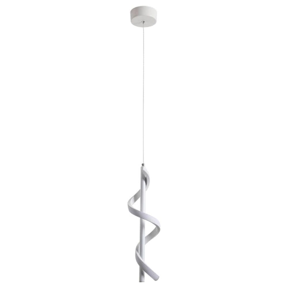 Pendente Espiral Branco 40cm Led 12W 3200K Bivolt