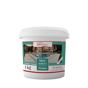Rejunte Acrílico Flexfloor 1kg Preto Intenso Impermeável