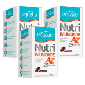 Kit Vitamina Equaliv Nutri Imunidade Az 30 Cápsulas Em Gel 3
