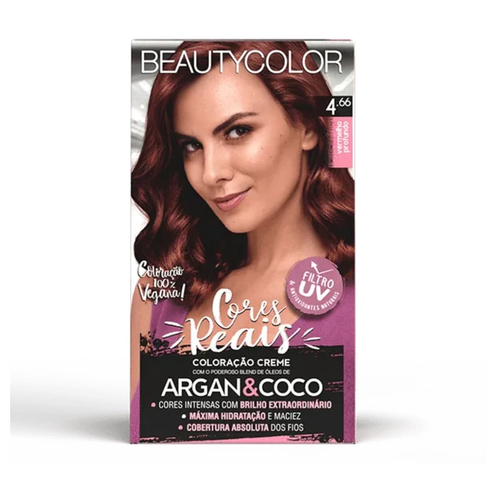 BEAUTYCOLOR KIT COLORACAO - 4.66 Vermelho Profundo