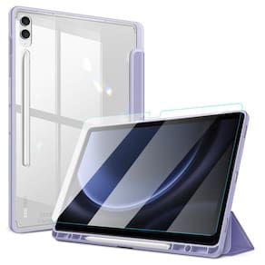 Capa Acrílico c/ Slot Caneta Tab S9 Fe Plus 12.4 Lavanda