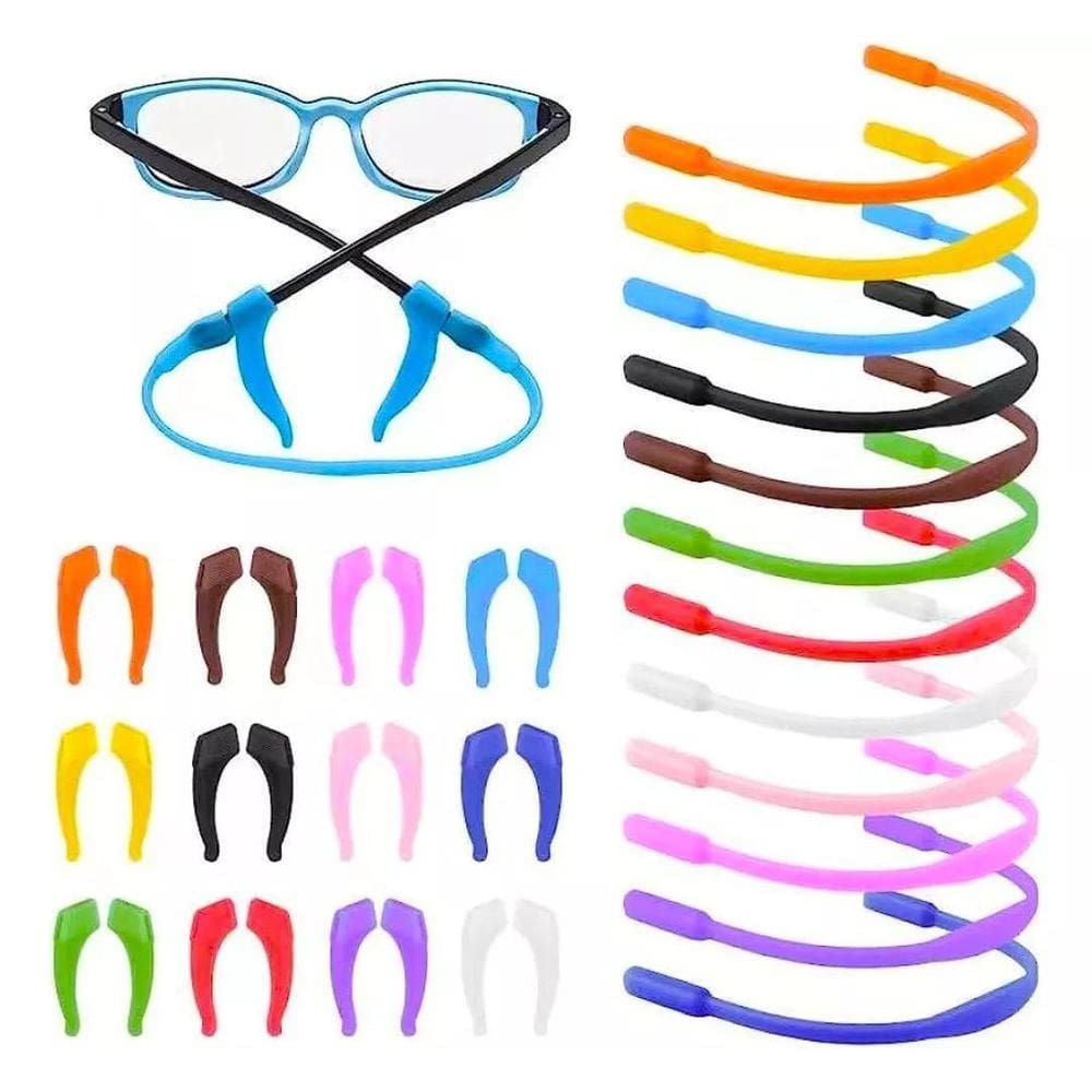 Cordão Óculos Infantil Silicone Preto 20cm