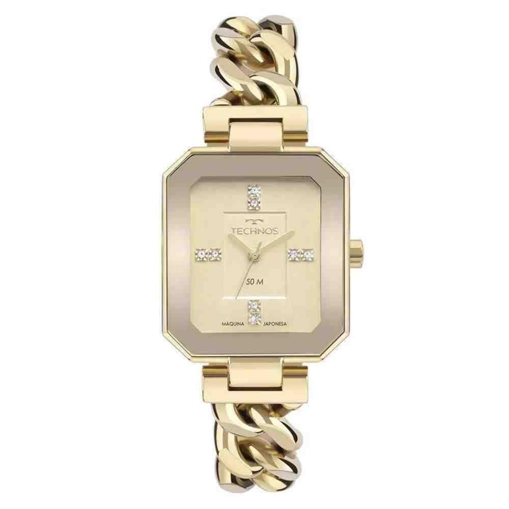Relógio Dourado Feminino Technos Elos 2036Mqn/1X