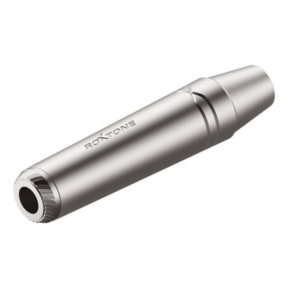 Conector P10 Fêmea Stereo RJ3FPP-NN Roxtone Prateado 7cm