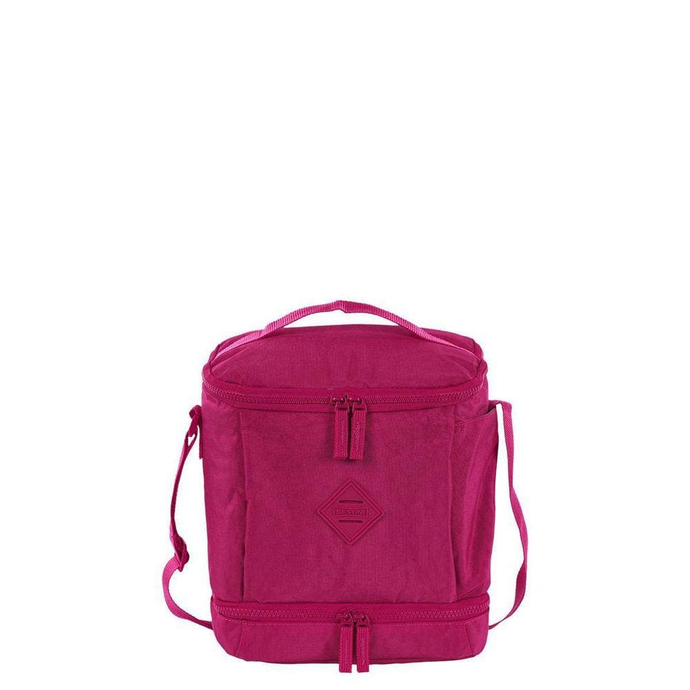 Lancheira Fitness 2 Comp. Sestini Lunch Crinkle - Rosa Gr.