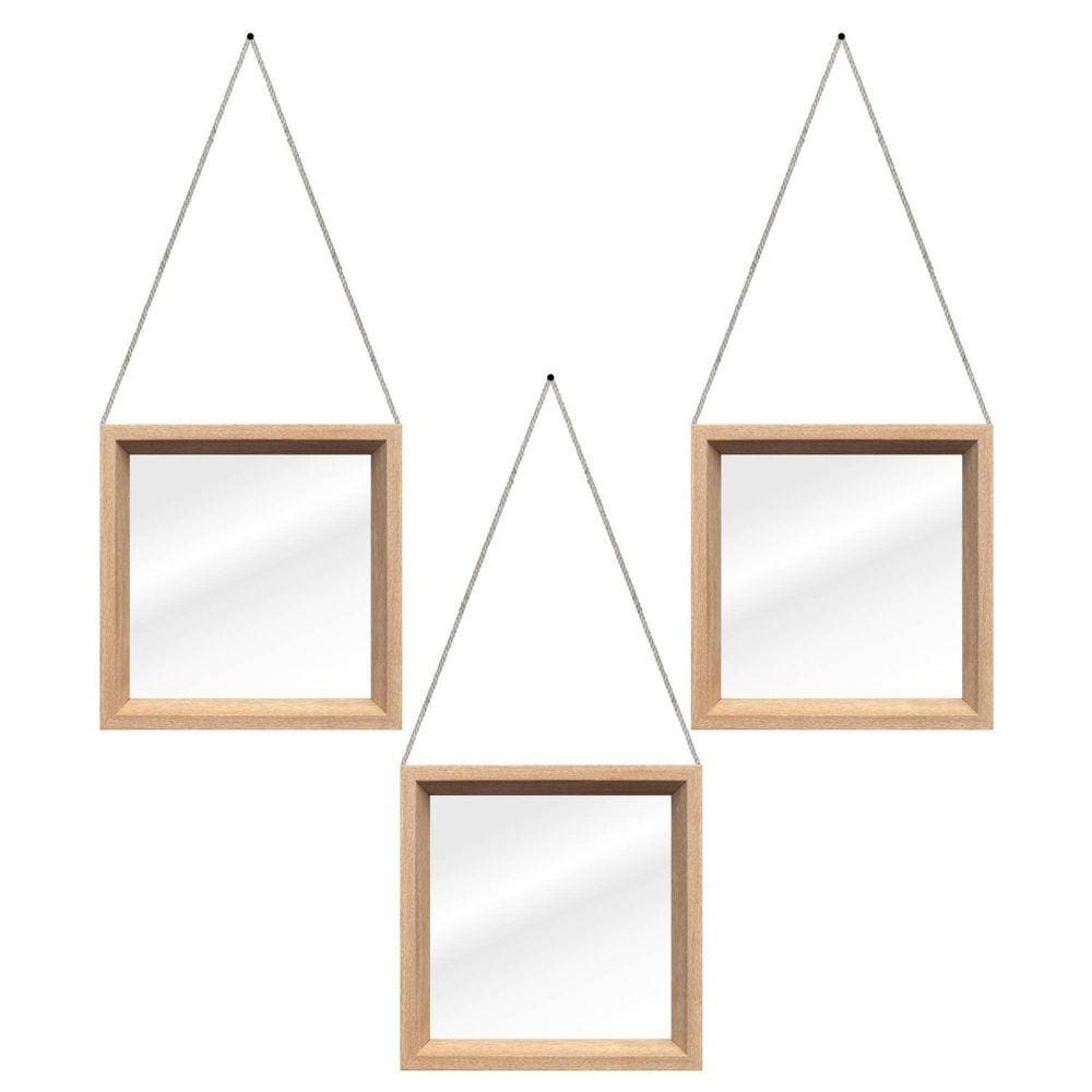 Espelho Cetro 20nz 20cm X 20cm Nozes