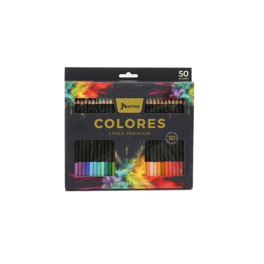 Lapis 50 Cores Norma Premium Redondo 4Mm