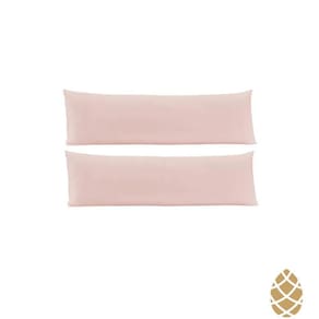Kit 2 Fronhas Toque Acetinado 40X130 Altenburg Rosa Lunar