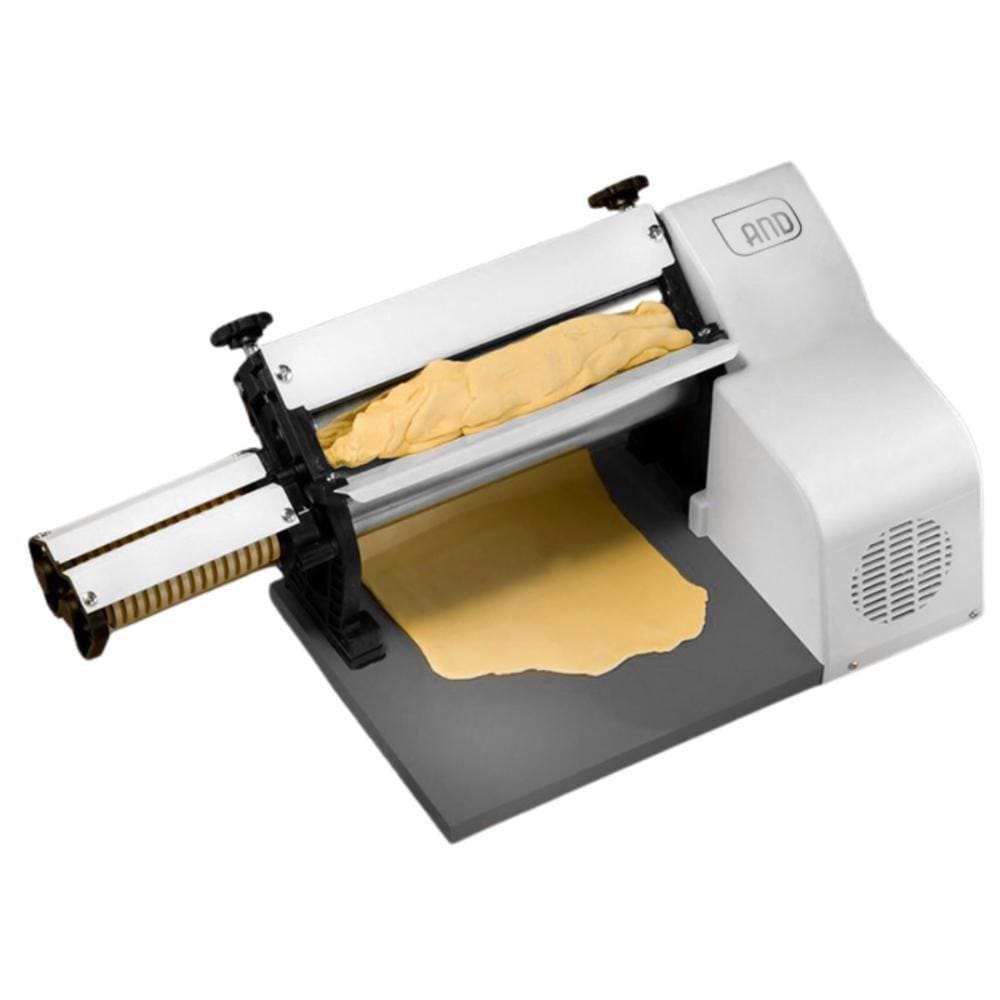 Cilindro Laminador de Massas Pizza Pães Padaria 28cm Cromado Branco Com Cortador - Anodilar