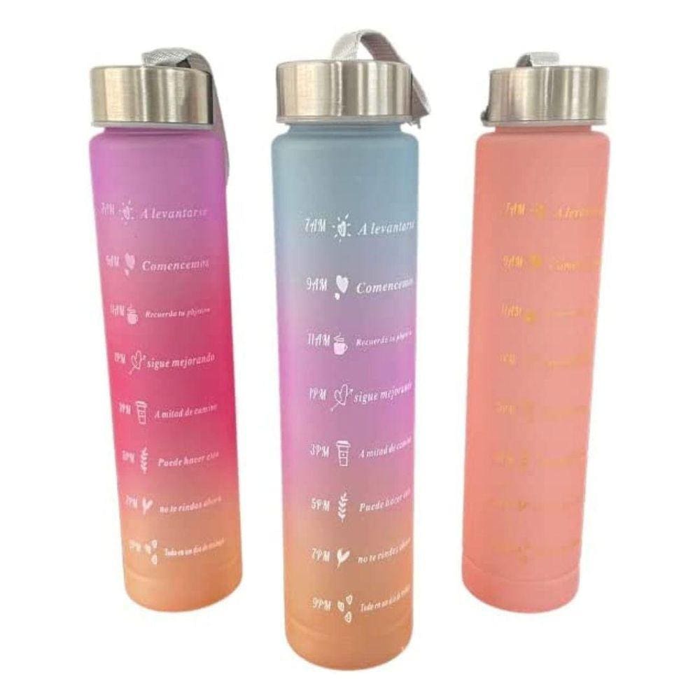 Garrafa De Água Motivacional 300Ml Booglee