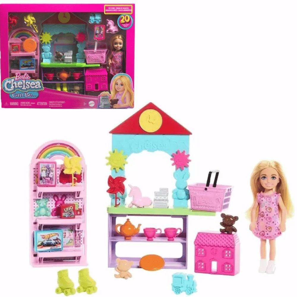 Boneca Barbie Chelsea Loja De Brinquedos 3+ Hny59 Mattel